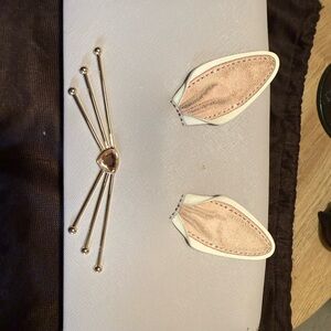 kate spade pale pink saffiano leather crossbody with striped lining